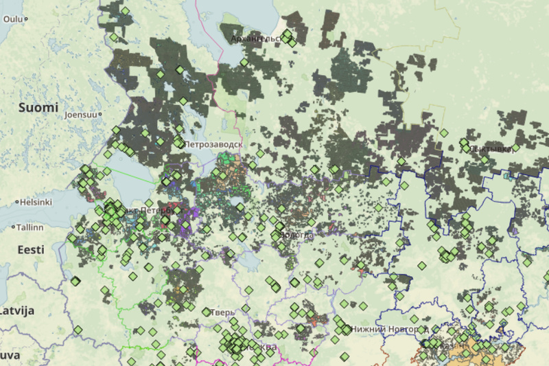 Venäjän FSC-metsäsertifikaattien kartta on päivitetty - EastCham Finland ry